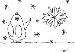 penguin coloring page